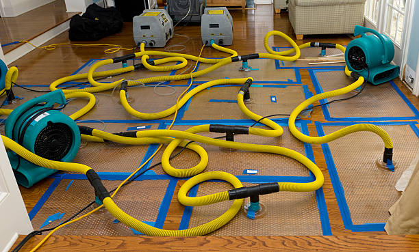 Professional Flood Damage Restoration technician working in Waynesville, MO